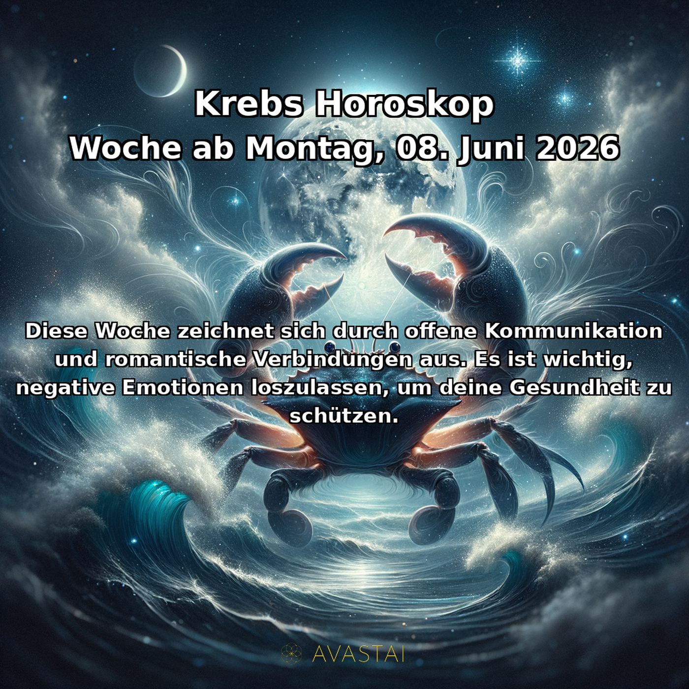 Krebs Wöchentliches Horoskop - 08. Juni 2026