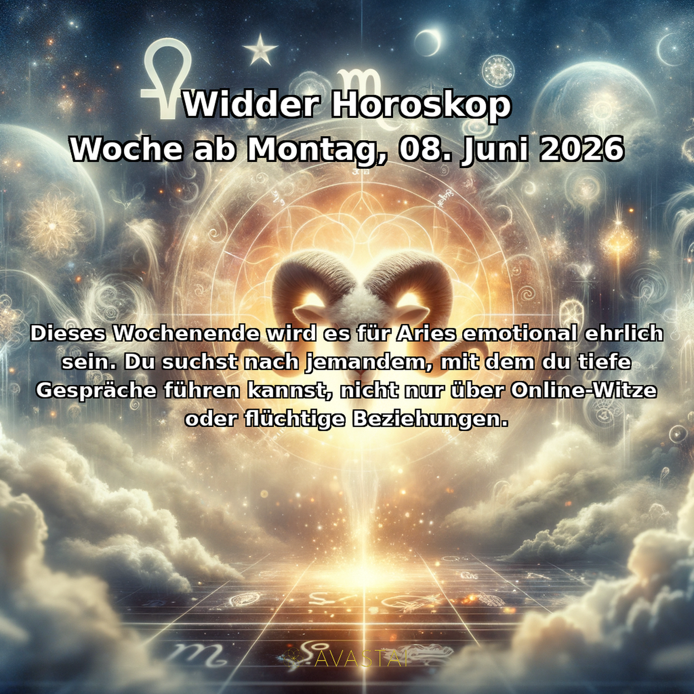 Widder Wöchentliches Horoskop - 08. Juni 2026