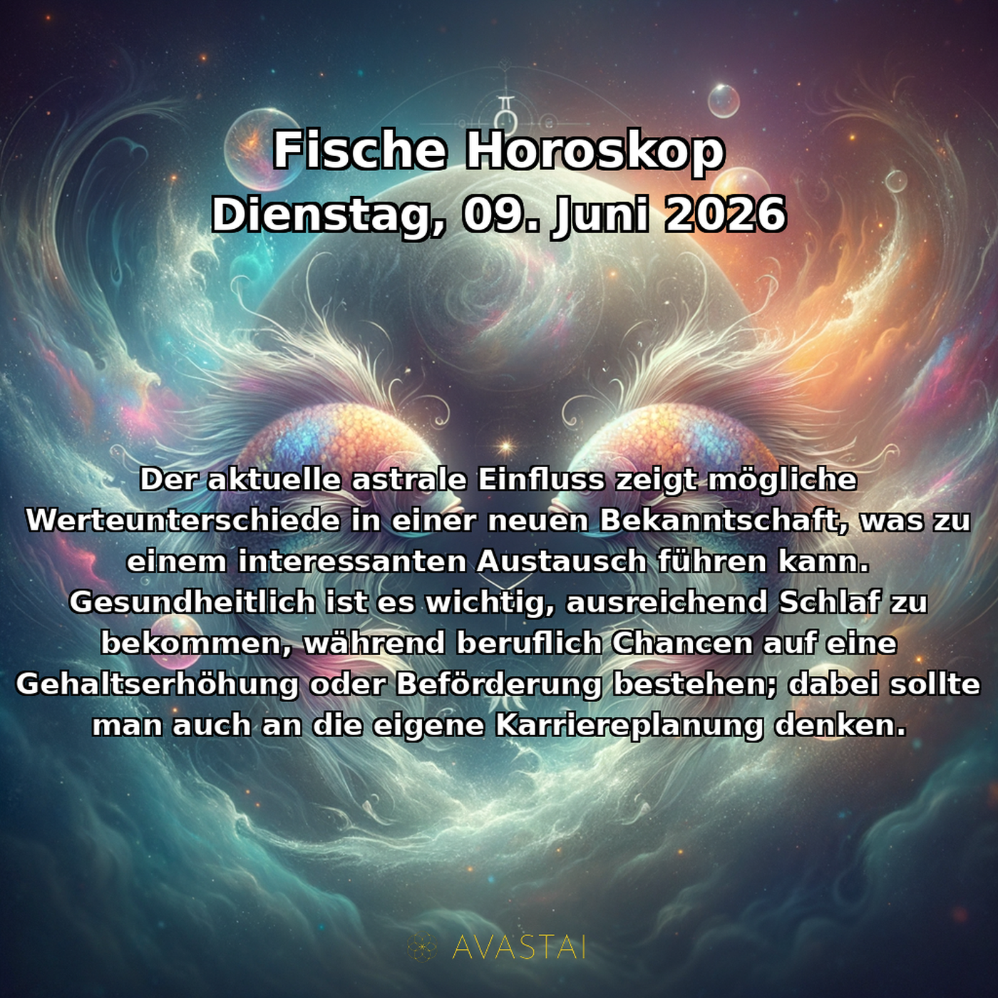 Fische Tägliches Horoskop - 09. Juni 2026