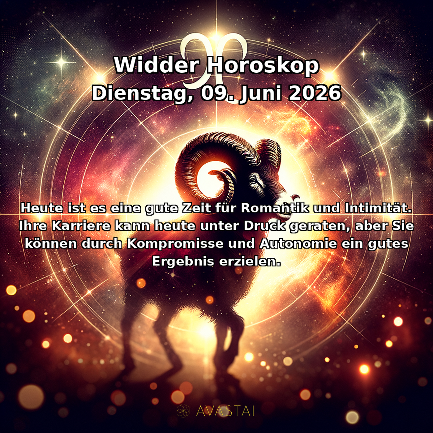 Aries Tägliches Horoskop - 09. Juni 2026