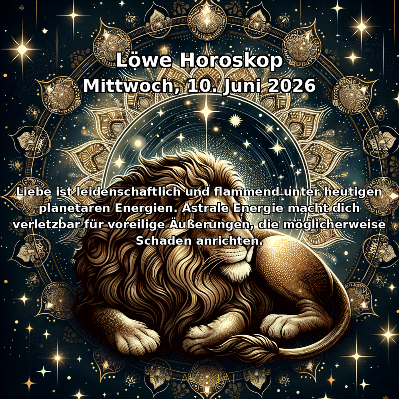 Leo Tägliches Horoskop - 10. Juni 2026