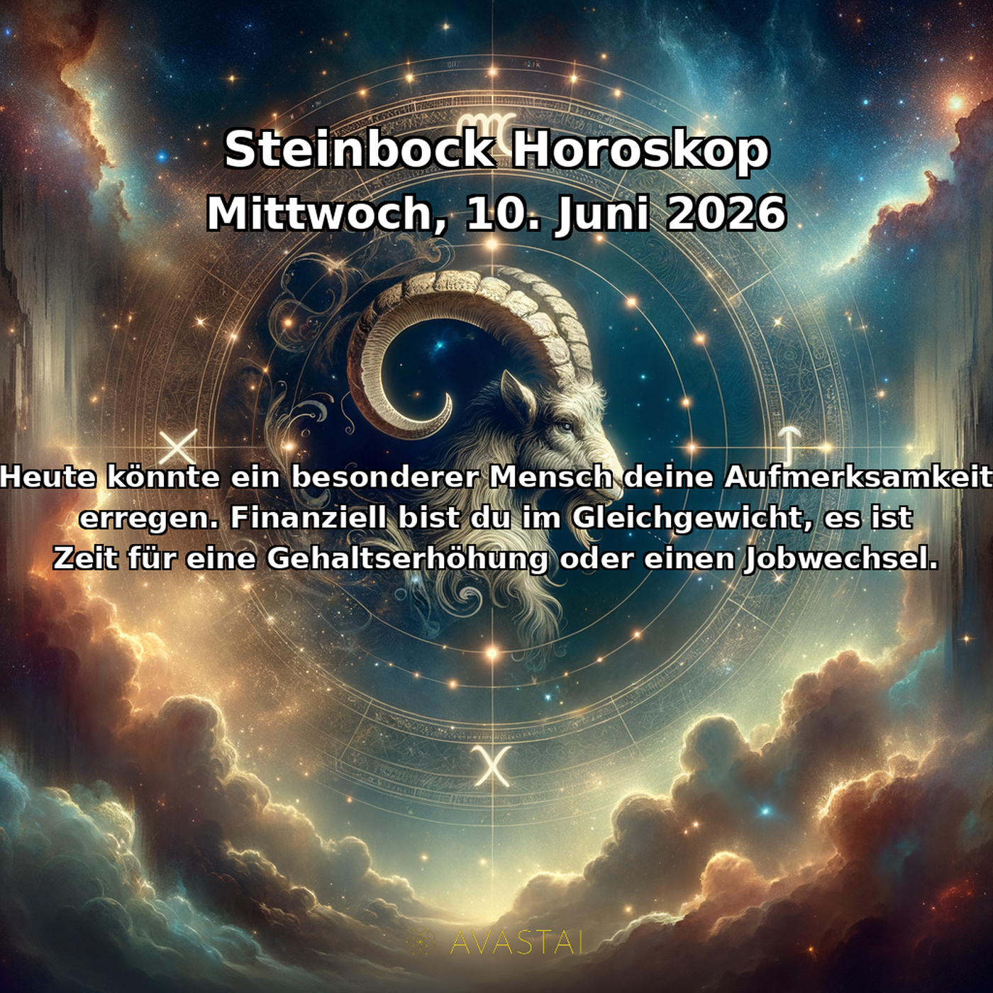 Steinbock Tägliches Horoskop - 10. Juni 2026