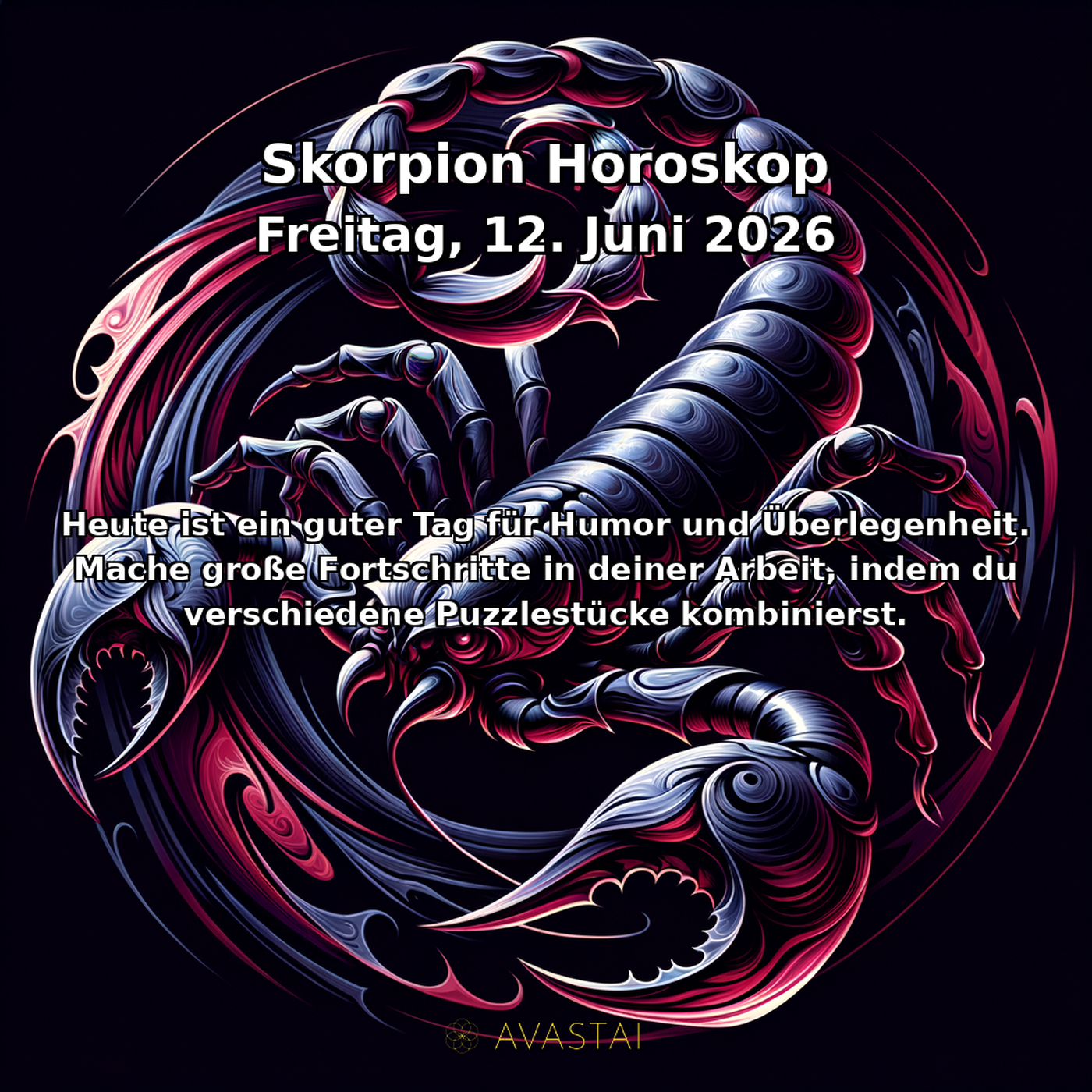 Scorpio Tägliches Horoskop - 12. Juni 2026