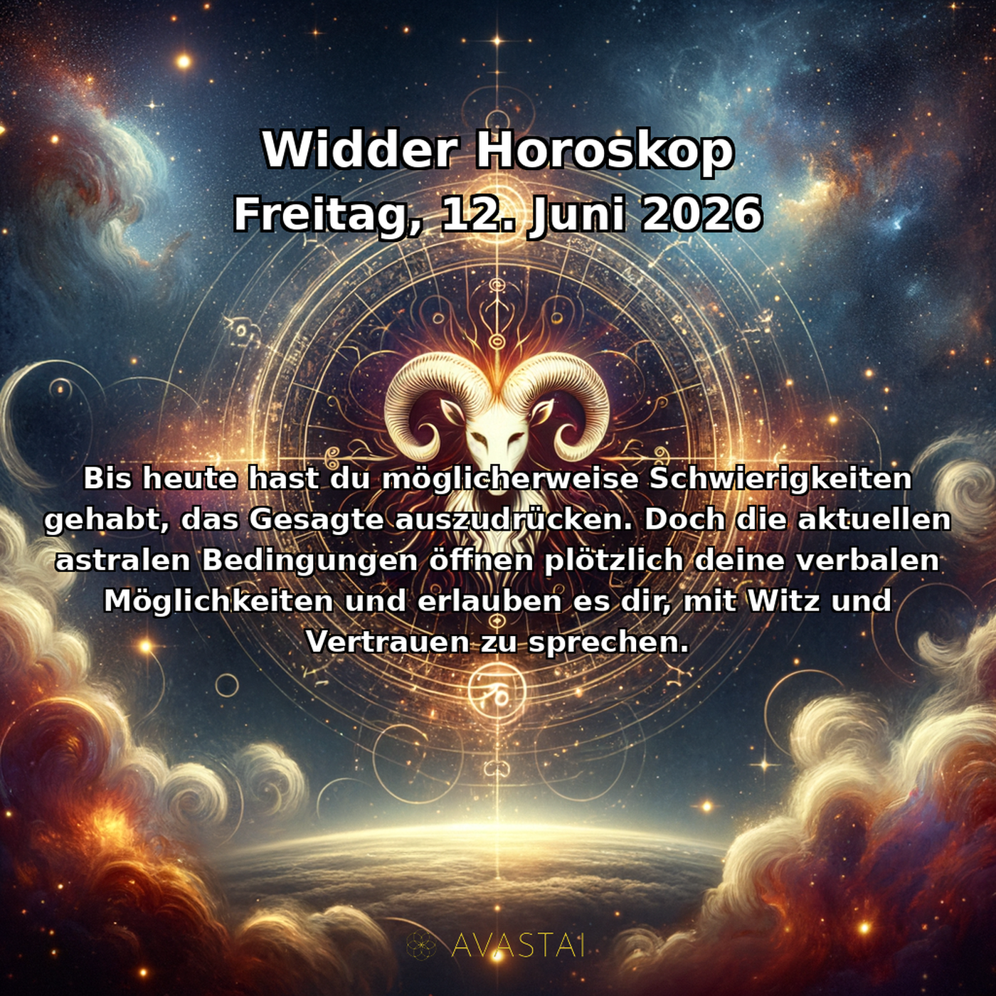 Beran Tägliches Horoskop - 12. Juni 2026