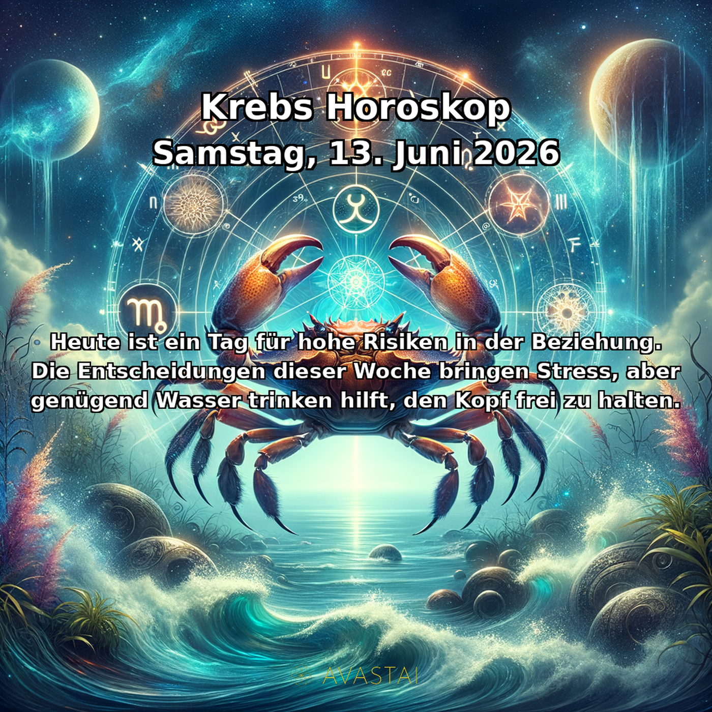 Rak Tägliches Horoskop - 13. Juni 2026