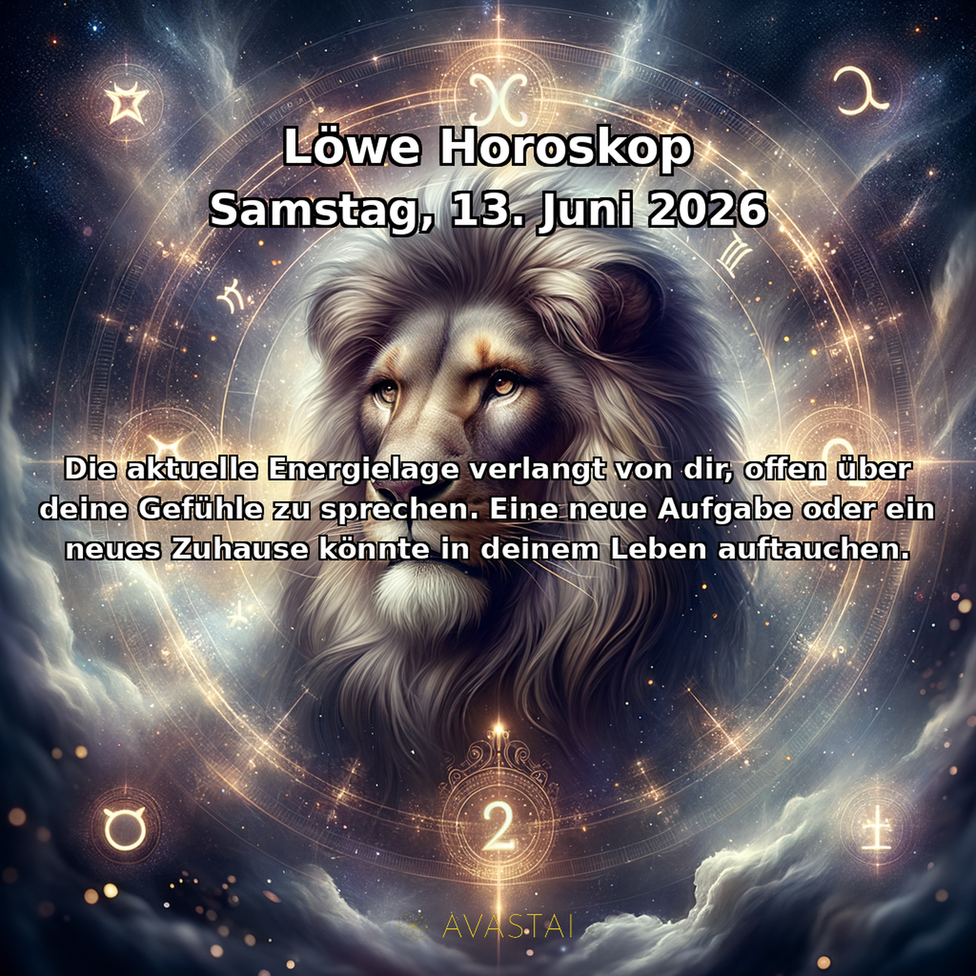 Löwe Tägliches Horoskop - 13. Juni 2026