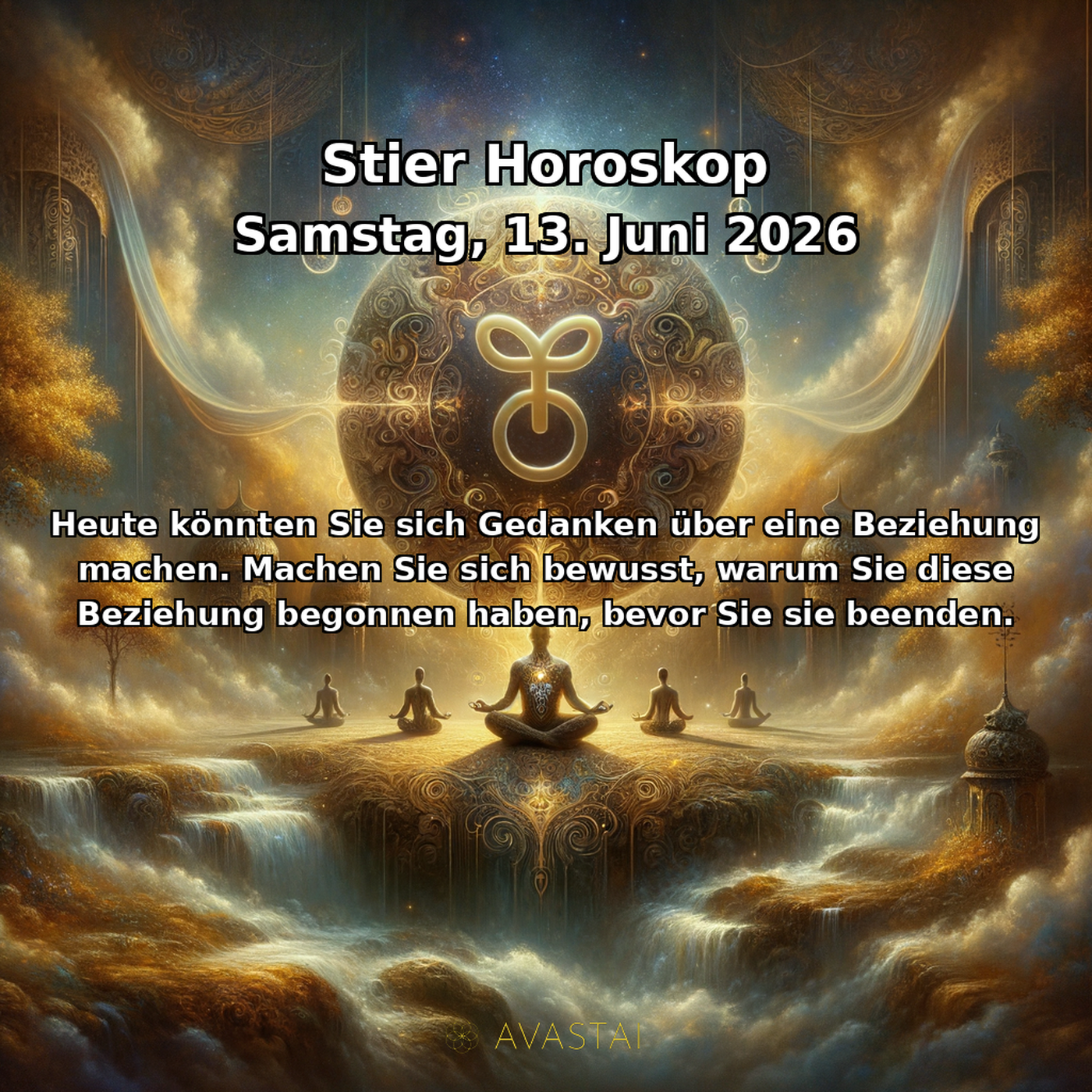 Taurus Tägliches Horoskop - 13. Juni 2026