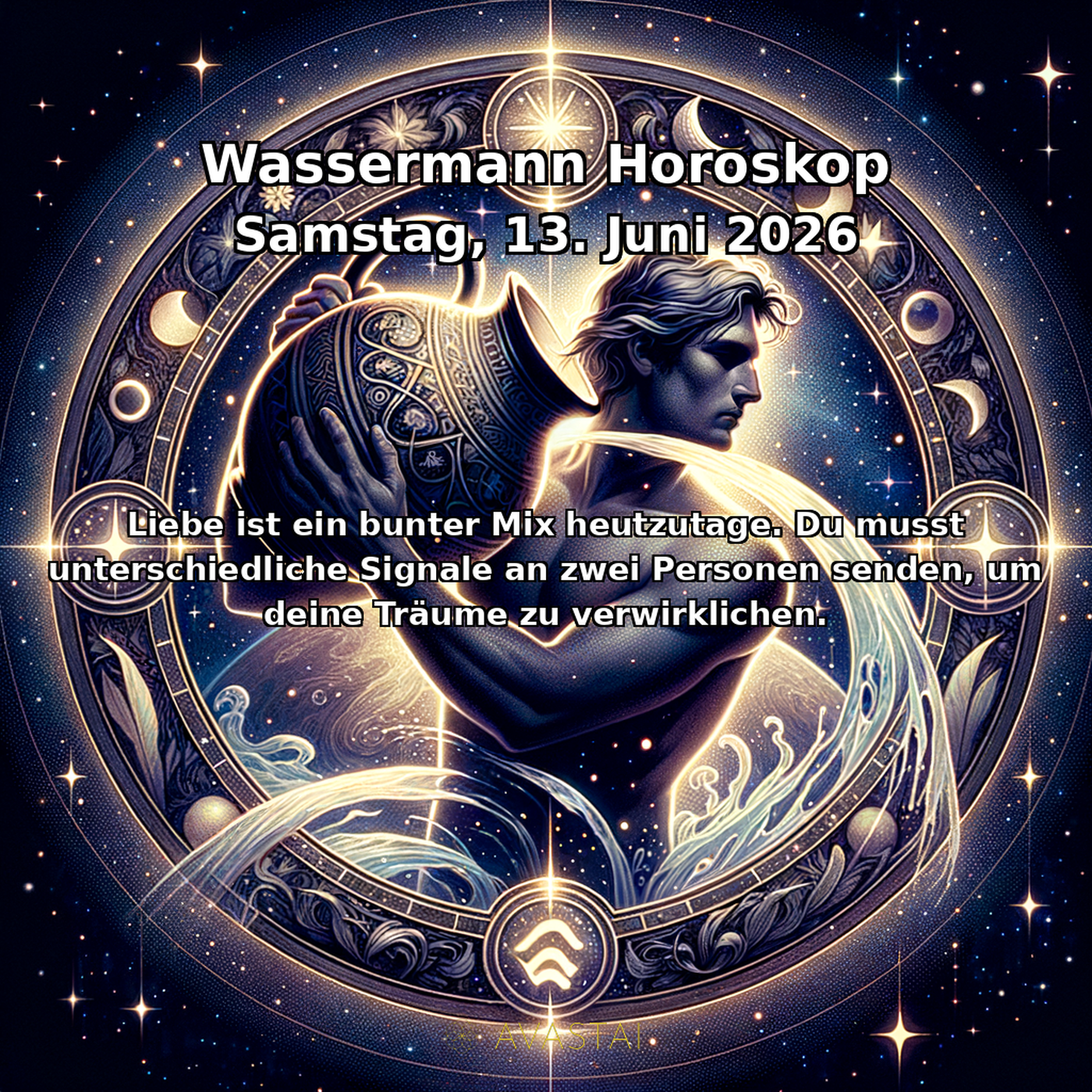Wassermann Tägliches Horoskop - 13. Juni 2026